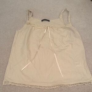 Brandy Melville Cream Lace-Trim Cami